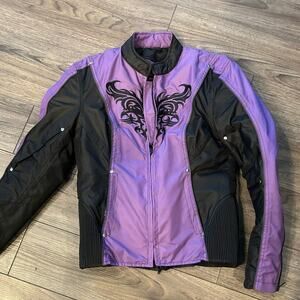 Women's Purple and Black Jacket